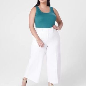 Lane Bryant High-Rise Perfect Drape Wide Leg Capri Pant NWT Size 24